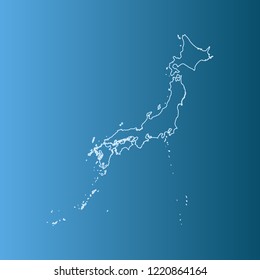 vector map of Japan