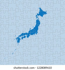 vector map of Japan