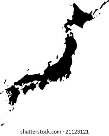 vector map of Japan