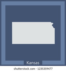 vector map of Kansas