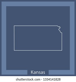 vector map of Kansas