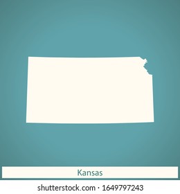 vector map of the Kansas