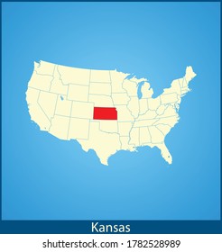 vector map of the Kansas