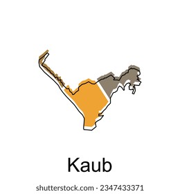 vector map of Kaub. Borders of for your infographic. Vector illustration design template