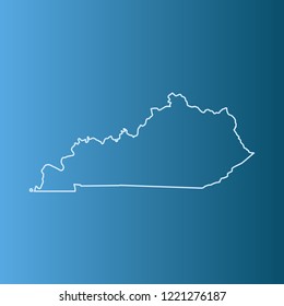 vector map of Kentucky