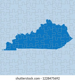 vector map of Kentucky