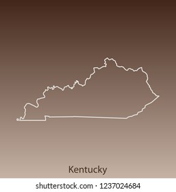 vector map of Kentucky