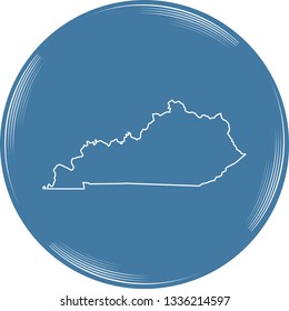 vector map of Kentucky