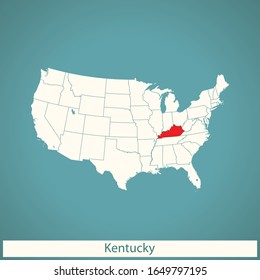 vector map of the Kentucky