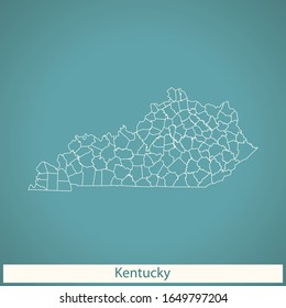 vector map of the Kentucky