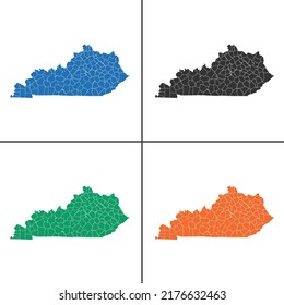 vector map of the Kentucky