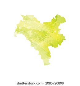 Vector map Kiev. Isolated vector Illustration. Black on White background. EPS 10 Illustration.