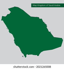Vektorplan des Königreichs Saudi-Arabien ist grün.