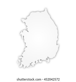 vector Map of Korea design Illustration