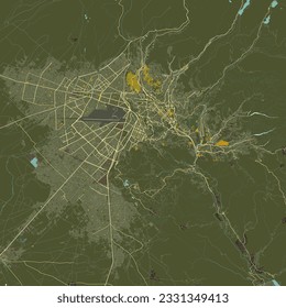 Vector Map of La Paz, Bolivia 