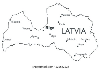 Latvia Map Vector Images Stock Photos Vectors Shutterstock