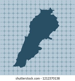 vector map of Lebanon