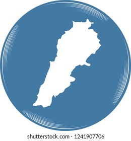 vector map of Lebanon