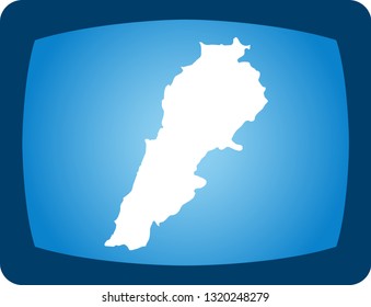 vector map of Lebanon