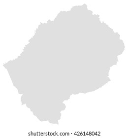 vector map of Lesotho