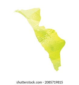 Vector map Libreville. Isolated vector Illustration. Black on White background. EPS 10 Illustration.
