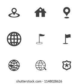 vector map, location, pin, travel navigation Icons - road gps
