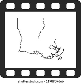 vector map of Louisiana