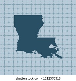 vector map of Louisiana