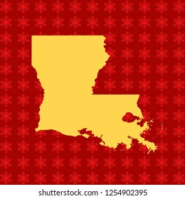 vector map of Louisiana