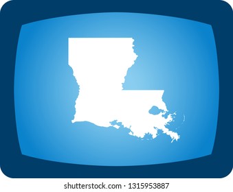 vector map of Louisiana