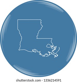 vector map of Louisiana