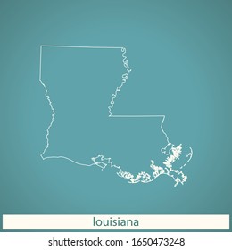 vector map of the louisiana