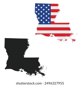 vector map of the Louisiana.