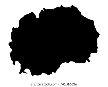 Vector map of Macedonia