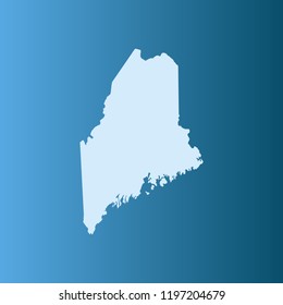 vector map of Maine