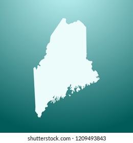 vector map of Maine