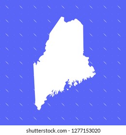 vector map of Maine