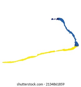 Vektorplan Majuro. Einzelne Vektorgrafik. Schwarz auf weißem Hintergrund. EPS10-Illustration.