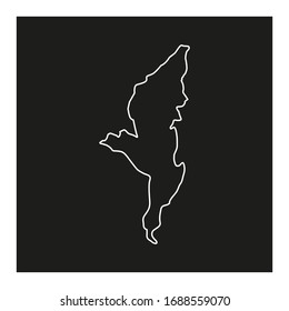 vector map of manicaland in the country of zimbabwe