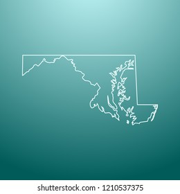 vector map of Maryland