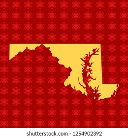 vector map of Maryland