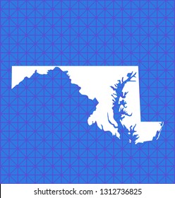vector map of Maryland