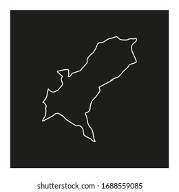vector map of mashonaland east in the country of zimbabwe