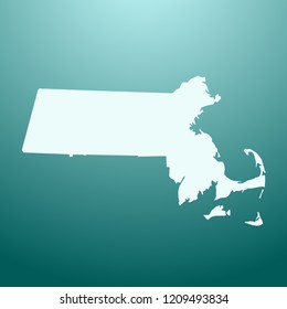 vector map of Massachusetts