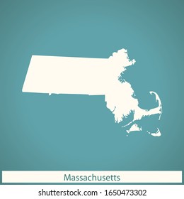 vector map of the Massachusetts