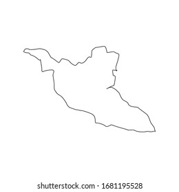 vector map of Matabeleland South in the country of Zimbabwe