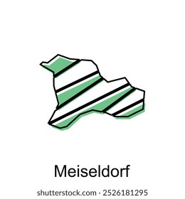vector map of Meiseldorf. Borders of for your infographic. Vector illustration design template