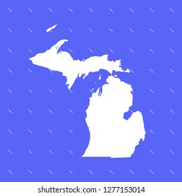 vector map of Michigan