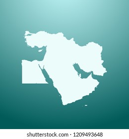 vector map of Middle East