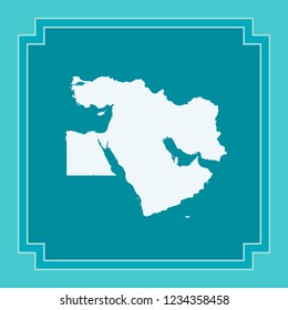 vector map of Middle East